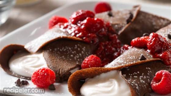 Buckwheat Crepes with Whipped Coconut Cream
