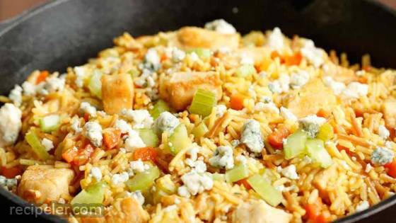 Buffalo Chicken & Rice Skillet