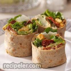 Caesar Salad Pinwheels