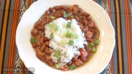 Cajun Style Red Bean and Rice Soup