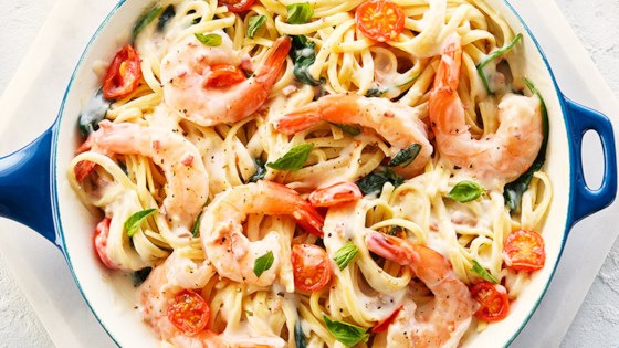 Campbell's&#174; One-pot Linguine With Bacon And Shrimp