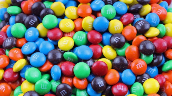candy-coated chocolate pieces