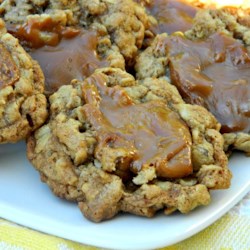 Caramel Chewy Oatmeal Cookies
