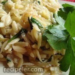 Caramelized Onion and Blue Cheese Orzo