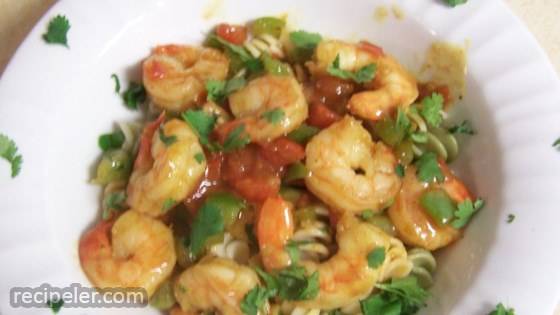 Caribbean Pasta with Shrimp