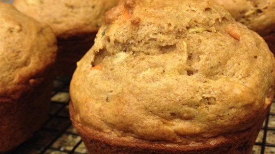 carrot, apple, and zucchini muffins
