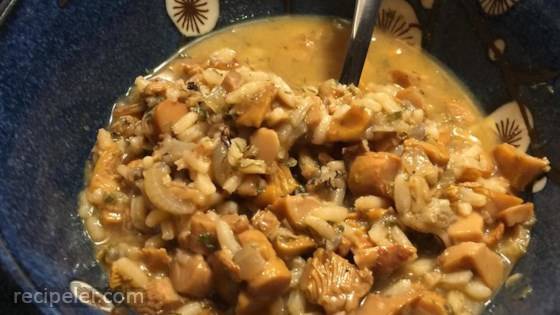 Chanterelle Mushroom and Wild Rice Soup