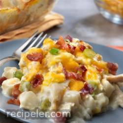 Cheesy Chicken and Potato Casserole with Bacon