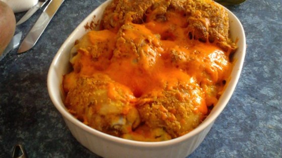 cheesy chicken casserole with vegetables