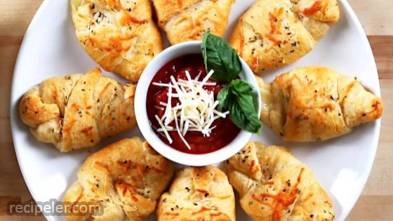 Cheesy Parmesan Crusted Crescent Rolls