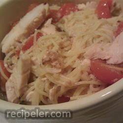 Chicken and Tomato Angel Hair