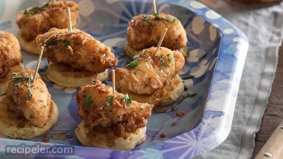 Chicken-and-Waffle Bites