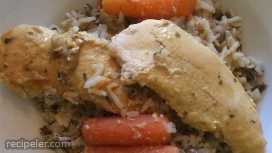 Chicken and Wild Rice Slow Cooker Dinner