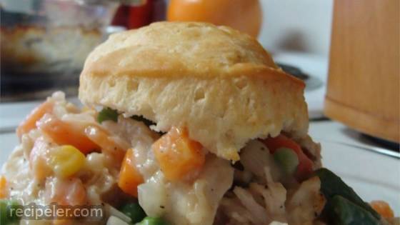 Chicken Biscuit Pie