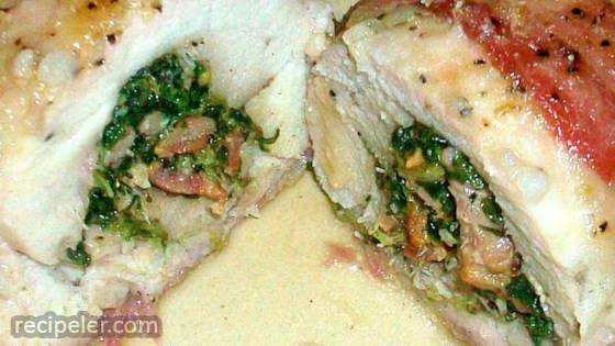 Chicken Breast Stuffed With Spinach Blue Cheese And Bacon