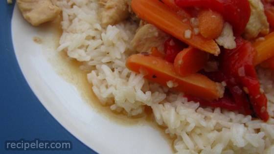 Chicken Delirious and Buttered Rice (for Pressure Cooker)