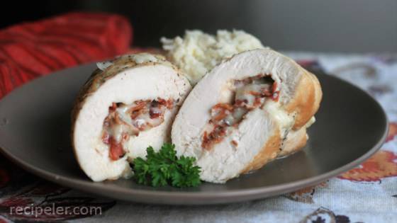 Chicken Rolls with Smoked Fontina and Bacon