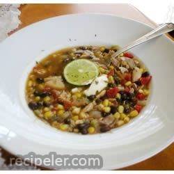 Chicken Soup With Black Beans And Corn