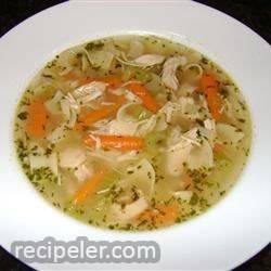 Chicken Soup with Drop-n Noodles