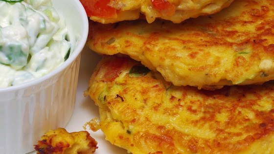 chicken veggie fritters