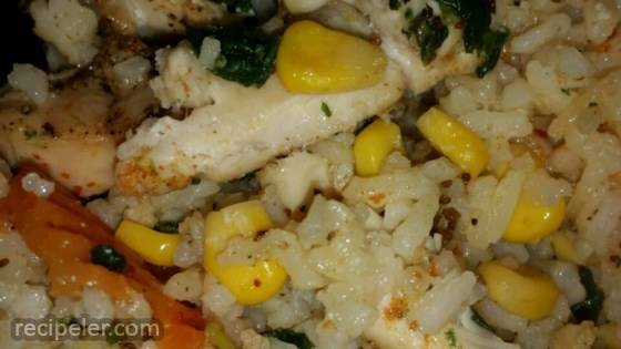 Chicken with Wild Rice and Vegetables Casserole