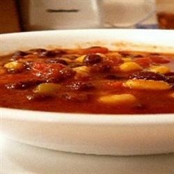 chili-hash brown soup with corn