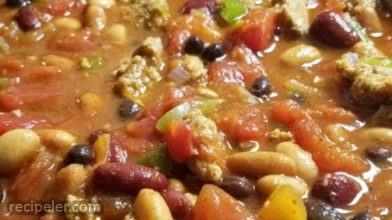 Chili With Turkey and Beans
