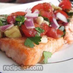 Chilled Salmon With Summer Tomato Salsa