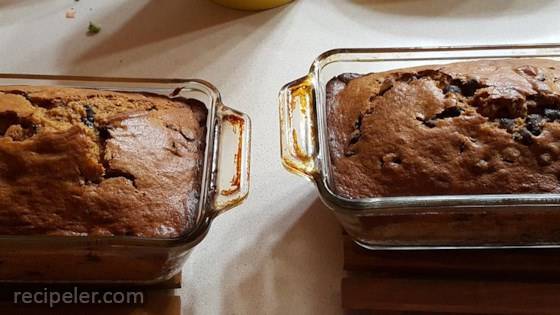 Chocolate Chip and Pumpkin Bread
