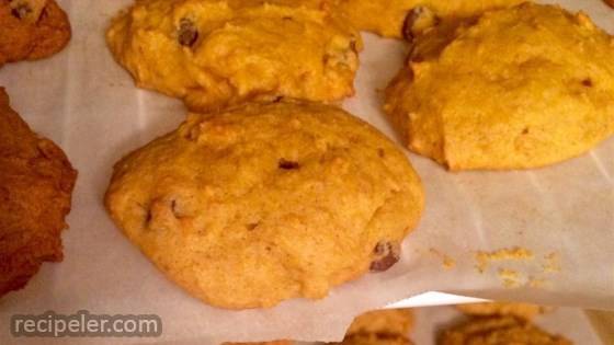 Chocolate Chip Pumpkin Cookies