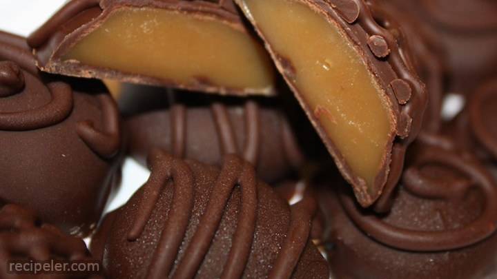 chocolate covered caramels