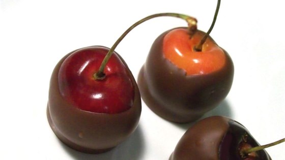 chocolate dipped bing cherries