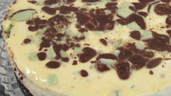 chocolate mint cheese pie