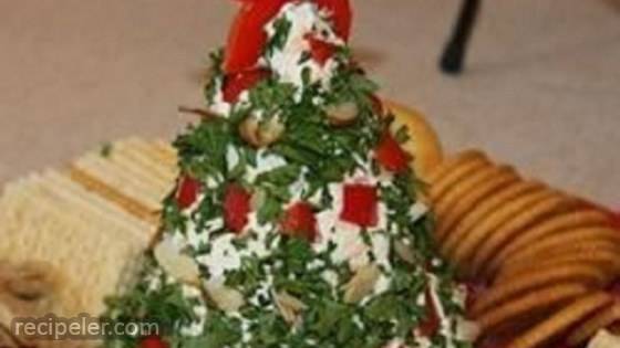 Christmas Tree Cheese Ball