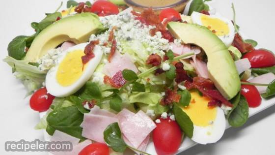 Cobb Salad with Brown Derby French Dressing