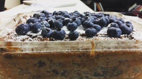 cocoa blueberry cake