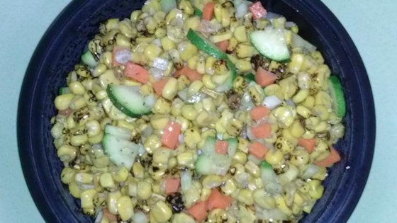 Colorful Roasted Corn Salad