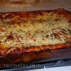 Convenient Vegetarian Lasagna