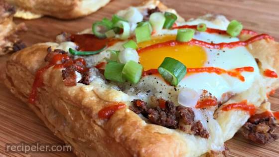Corned Beef Hash & Egg Pastry Squares