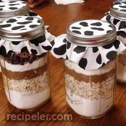 cowboy cookie mix in a jar