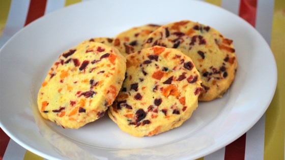 Cranberry-orange Shortbread Cookies With Apricots