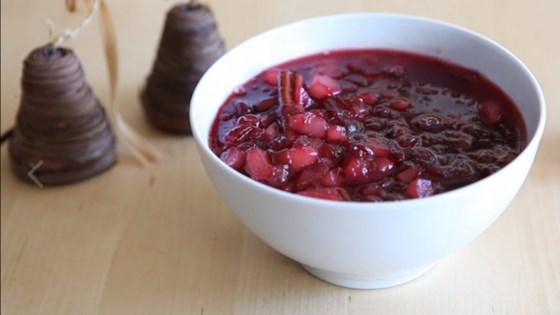 Cranberry Sauce With Orange Juice, Honey, And Pears