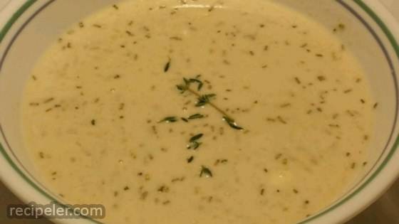 Creamy Cauliflower And Asiago Soup