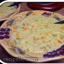 Creamy Chicken And Rice Soup