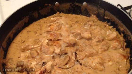 Creamy Chicken Marsala Fettuccine