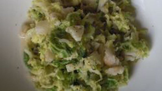 Creamy Savoy Cabbage With Pears