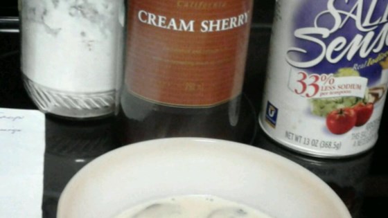 creamy sherry mushroom soup