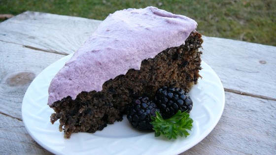 Crisp Evenings Blackberry Cake
