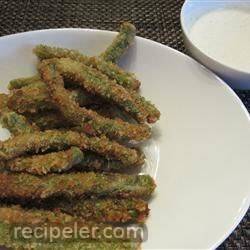 Crispy Green Beans with Horseradish-Wasabi Dip
