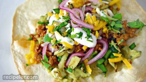 Crispy Ground Turkey Tostadas